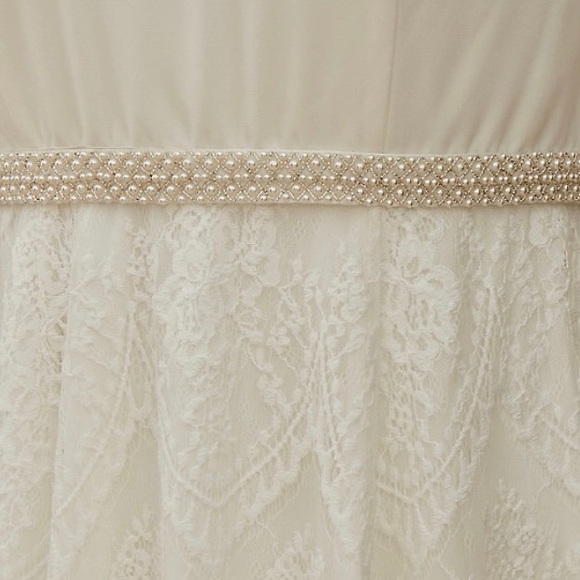 Torrid 12 Cream Wedding Dress - Picture 7 of 9